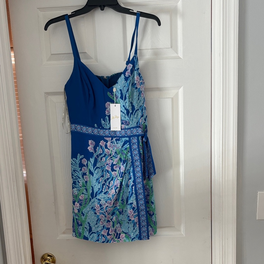 Lilly Pulitzer Vibrant Blue Floral Dress